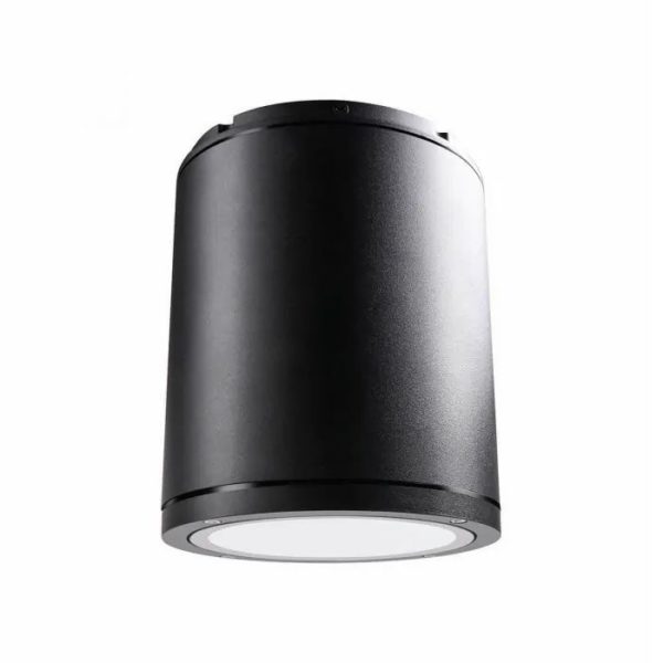 צילינדר IP65 10W CUT שחור -אור חם