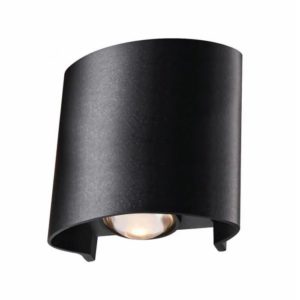 מנורת קיר IP54 3W UP/DOWN JUMP שחור- אור חם