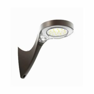 פנס קיר סולארי קוברה IP65 10W+חישן אור חם