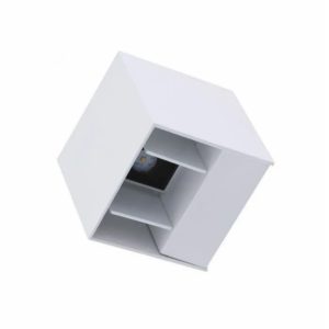 מנורת קיר אלבה 2X3W לבן IP54 Up&Down