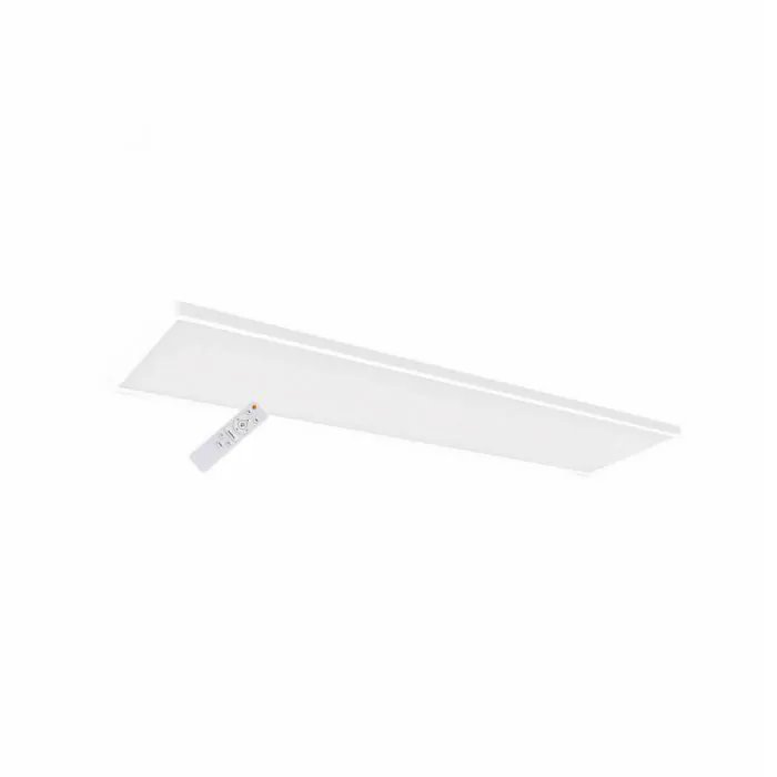 גוף תאורה צמוד תקרה SPINNER CCT 64W 120X30 עם שלט-לבן